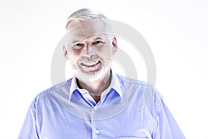 Senior man portrait smiling