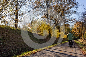 senior man with rollator