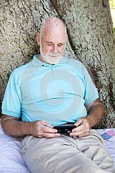 Senior Man with Smart Phone