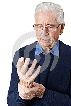 Senior Man Suffering With Arthritis