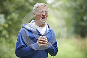 Senior Man Suffering Heart Attack Whilst Jogging