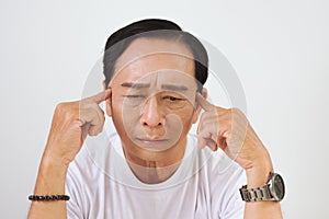 Senior man thinking, old age, problem and people concept