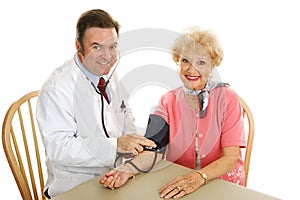 Senior Medical - Taking Blood Pressure