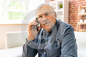 Senior Old Man Talking