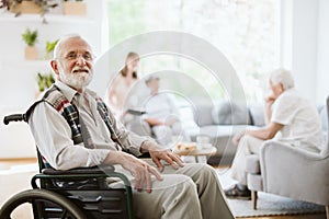 Senior people during afternoon in the nursing home