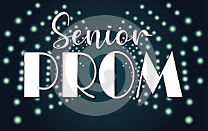 Senior Prom Lighted Background with dance floor photo