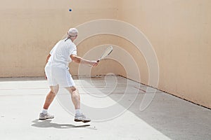 Senior Racquetball Player