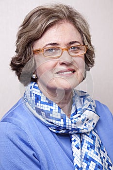 Senior Smiling Woman Portrait