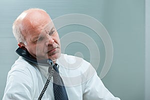 Senior struggles with confusing phone conversation
