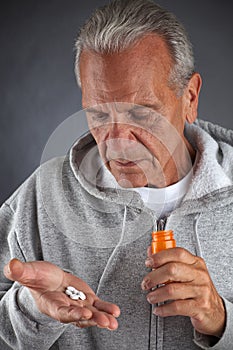 Senior Taking Medication