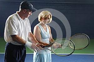 Senior Tennis Instruction