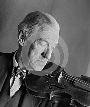Senior Violinist Musician Portrait