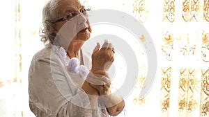 Senior Woman Arthritis Pain in Hands, Growing Old