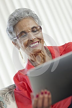 Senior woman with Digital Tablet