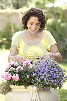 Senior Woman Gardening