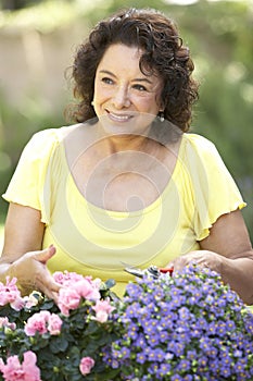 Senior Woman Gardening