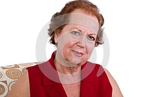 Senior Woman Looking at the Camera Genuinely