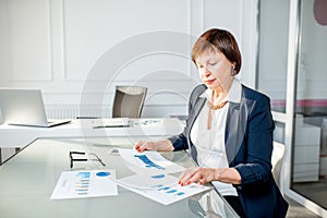 Senior woman at the office