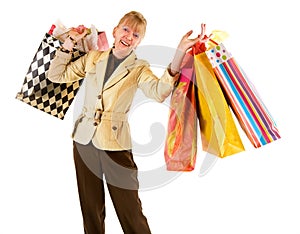 Senior Woman on a Shopping Spree