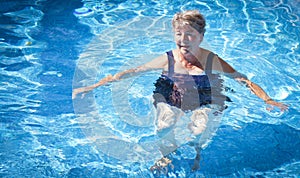 Senior Woman Swimming