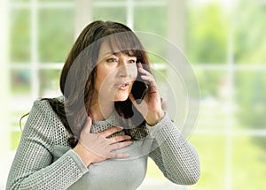Senior woman talking phone