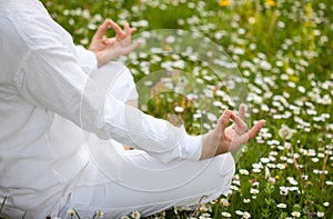 Senior woman yoga