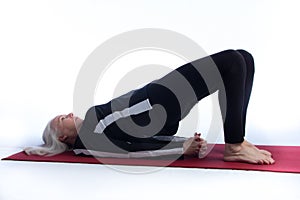 Senior Woman in Yoga Pose