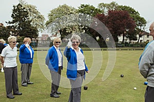 Senior Women Giving the Thumbs Up