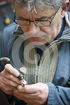 Senior workman portrait