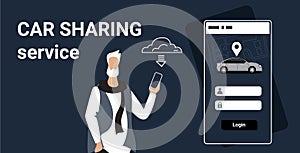Seniorr man downloading online mobile app rent car sharing concept transportation carsharing service smartphone