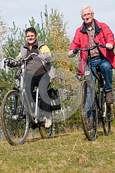 Seniors on a bike