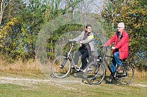 Seniors on a bike