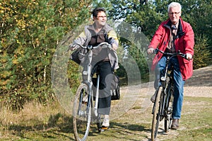 Seniors on a bike