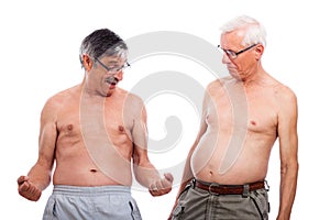 Seniori porovnávať telo tvar 