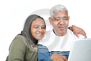 Seniors On Computer