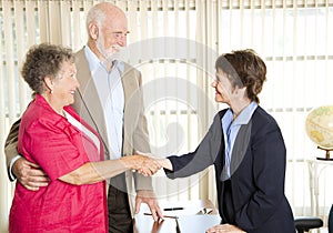 Seniors Meeting Financial Advisor