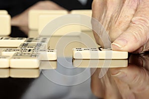 Seniors Playing Dominoes