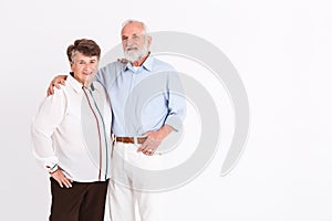 Seniors standing in room