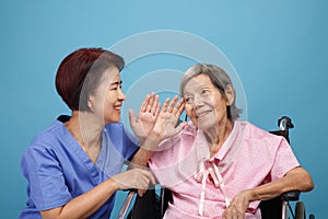 seniors woman hearing loss , Hard of hearing