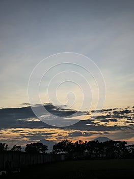 Senja di sore hari yang indah