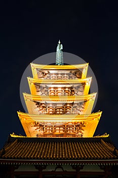 Senjoji temple in Tokyo Japan