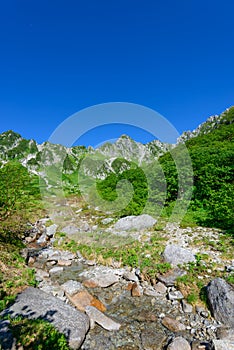 Senjojiki Cirque at the Mount Kisokoma in Nagano, Japan