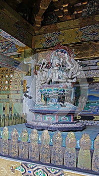 Senju Kannon statue of Kosanji Temple in Japan