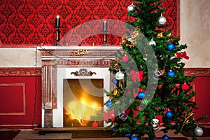 Sensasional vintage Christmas interior