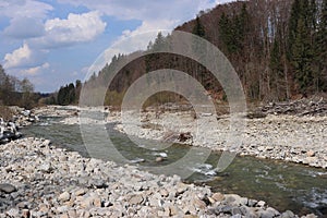 Sense river at Plaffeien, Switzerland