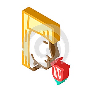 sense smell isometric icon vector illustration