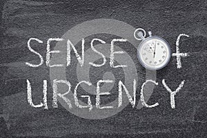 Sense of urgency watch photo