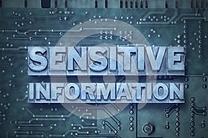 Sensitive information pc board