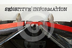 Sensitive information is shown using the text. For privacy and confidentiality