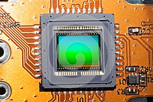 A sensitive matrix of the digital photo camera